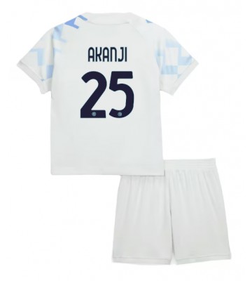 Inter Milan Manuel Akanji #25 Bortaställ Barn 2025-26 Kortärmad (+ Korta byxor) Inter Milan Manuel Akanji #25 Bortaställ Barn 2025-26 Kortärmad (+ Korta byxor)